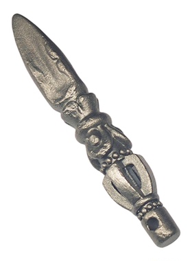 陨铁重铸藏传普巴金刚橛项坠