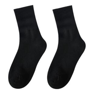 白色袜子女中筒袜ins潮网红情侣春秋爆款运动堆堆袜黑色男士长袜