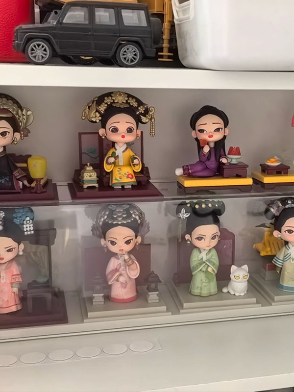 甄嬛传盲盒展示架亚克力手办三代立牌摆件柜子透明防尘玩偶收纳盒