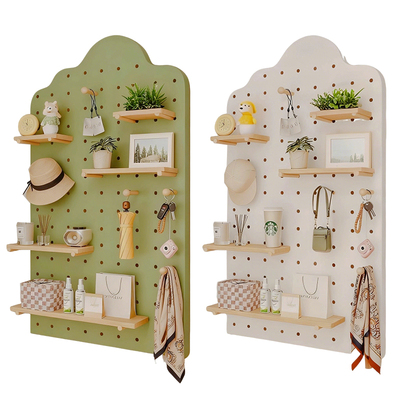 奶油风实木洞洞板兔宝宝正品定制