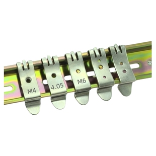 国标35mm导轨卡扣c45导轨支架卡扣C35C45U型通用M4导轨夹卡扣卡子