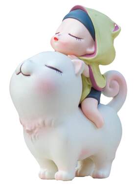 白夜童话正版手办盲盒汽车摆件
