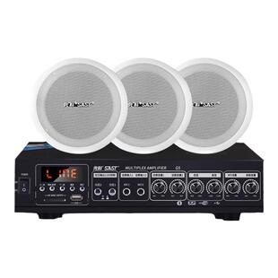 先科SA-1吸顶音响功放套装天花板吊顶喇叭装修嵌入式店铺专用音箱