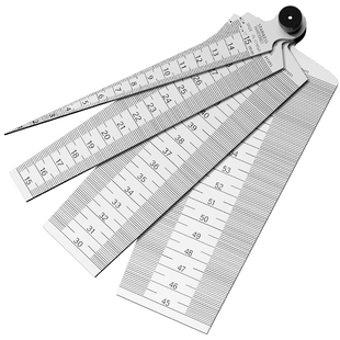 塞尺间隙尺不锈钢高精度楔形游标塞规测孔径尺单片气门间隙卡尺