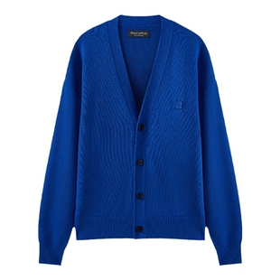 Marc O'Polo/MOP春季新款绵羊毛混纺V领时尚针织开衫男女同款上衣