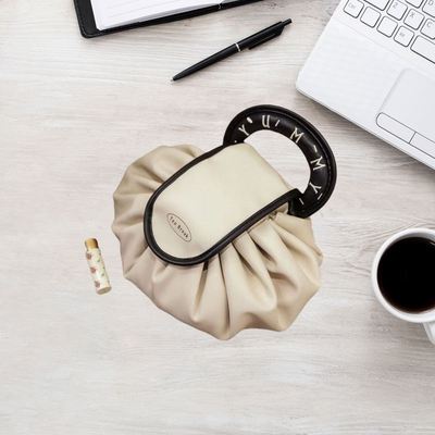 懒人化妆包大容量便携旅行收纳袋收纳袋抽皮质束手提绳洗漱护肤品