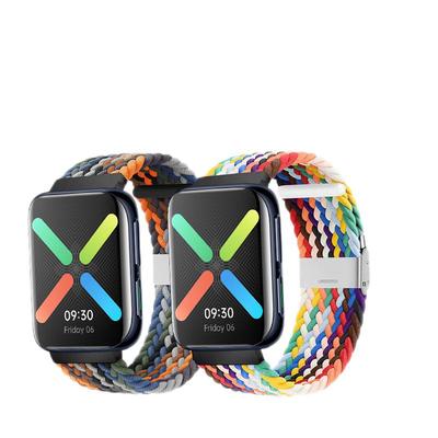 适用oppowatch1/2/3编织卡扣表带