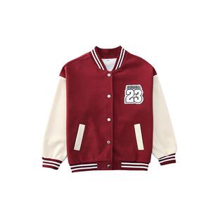 儿童女款外套春秋薄款网红炸街上衣公主风女童粉红色洋气棒球服秋