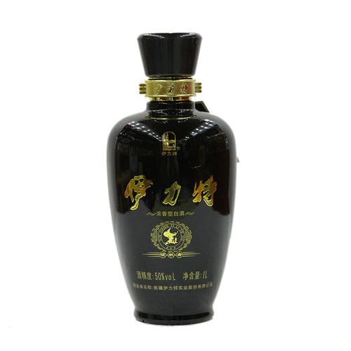 伊力特领航者50度1000mL1L6瓶整箱纯粮食酒伊犁伊利高度新疆白酒