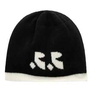 MONA张绮贤同款百搭帽子女2024年新款显脸小针织毛线包头冷帽冬季