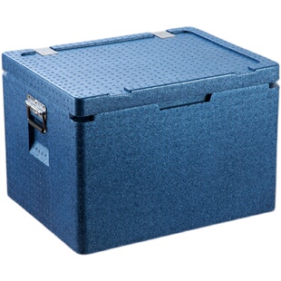 保温箱泡沫箱epp蓝色商用摆摊食堂配送高密度冷藏非电加热外卖箱