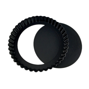 三能烘焙模具6寸8寸活底菊花披萨盘 硬膜pizza比萨烤盘派盘烤箱用