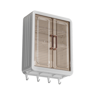 卫生间小壁柜浴室置物架免打孔厨房储物柜子厕所化妆品壁挂收纳柜