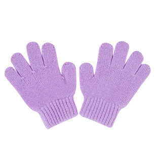 绒尚汇~儿童羊绒手套冬男女纯色加厚针织分指户外保暖防寒内蒙古