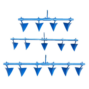 陌上耕农机配件微耕机多组多头多行间距可调开沟器犁开沟机器工具