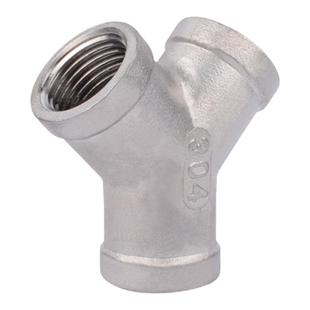 304不锈钢Y型三通水管接头内牙水暖配件管道变径异性接头品质保证