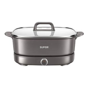 苏泊尔电火锅家用分体式电煮锅电锅多功能煎炒6L电炒锅超薄电热锅