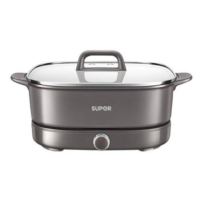 苏泊尔电火锅家用分体式电煮锅电锅多功能煎炒6L电炒锅超薄电热锅