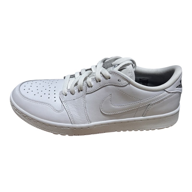 Nike耐克男鞋2026秋AIR JORDAN 1经典高尔夫小白鞋板鞋DD9315-120