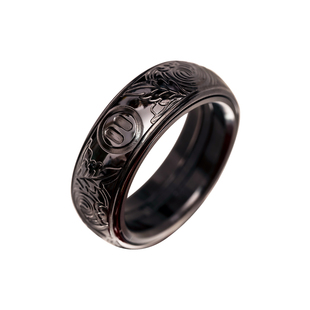 指玩屋YEDC联名LKs转云钛猪戒EDC玩具陶瓷段落棘轮戒指尖陀螺潮玩