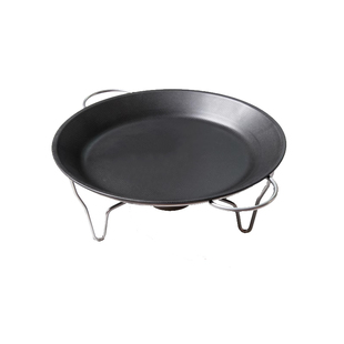 酒店商用特色餐具剁椒鱼头盘酒精炉支架大盘鸡小龙虾不粘锅铁盘子