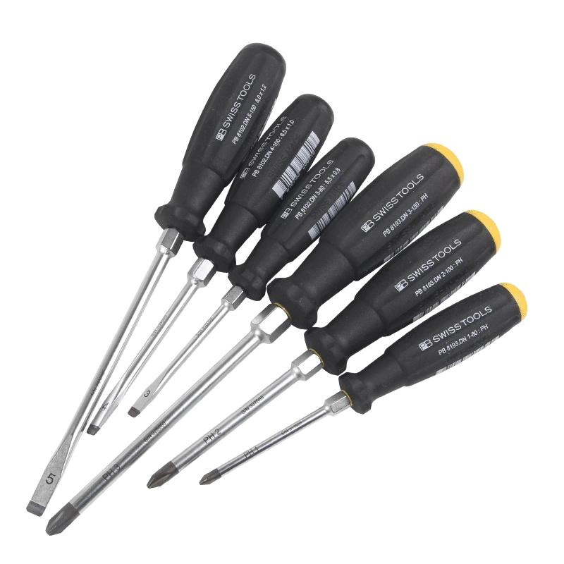 瑞士PB SWISS TOOLS进口通体螺丝刀十字一字敲击pb螺丝批穿心一体