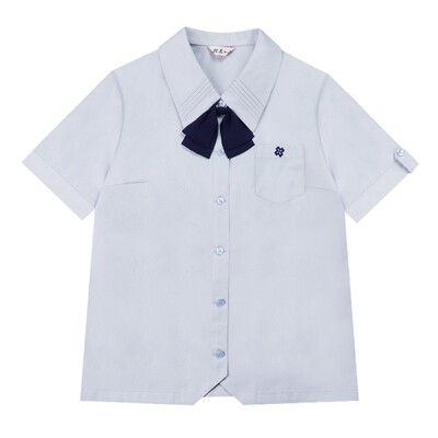 【品川女子】校供感浅灰蓝jk衬衫