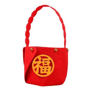 乔迁之喜装饰新居搬新家入住装饰干果组合中式无纺布果盘模具篮子