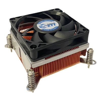 Sett 1150 2011 2066针2U纯铜服务器散热器电脑风冷CPU温控风扇