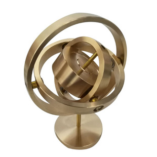 三轴金属机械陀螺仪玩具回转角动量学生科学力学教学惯性制导演示