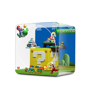乐一百适用于乐高问号盒子展示盒超级马力欧问号箱亚克力马里奥