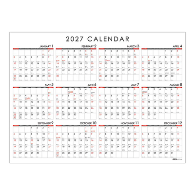 SEASON台湾创意行事历2027年历新年年度工作安排计划表可贴墙
