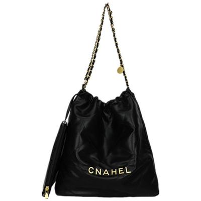 菱格小香风链条大容量购物垃圾包