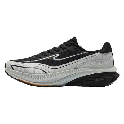 穿梭4pro鸿星尔克黑色跑步鞋男士