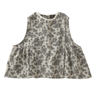 甜美淑女风蕾丝花边圆领套头宽松纯棉马甲女森系文艺叠穿背心坎肩