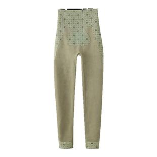 艾草润肤鲨鱼裤女外穿秋冬加绒加厚无痕裤强压瘦腿打底瑜伽裤