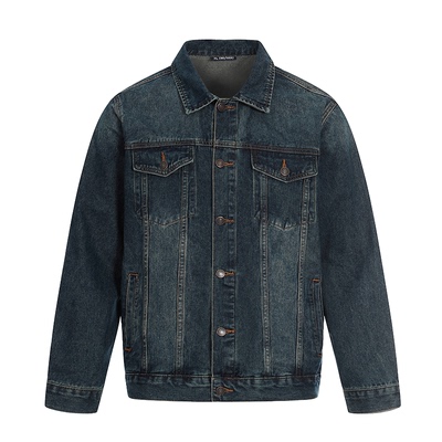 翻领牛仔外套男士休闲夹克老钱风2026年春秋季新款高级感美式