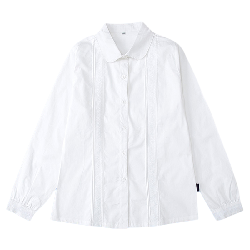 伊顿校服工厂白色纯棉衬衫班服