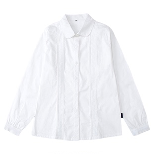 伊顿中小学校服院英伦学院风男女童各色衬衣长衬衫短袖学校校服