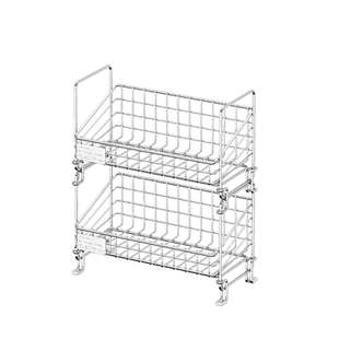 卫生间洗漱台面不锈钢置物架浴室厕所轻奢桌面分层化妆用品收纳盒