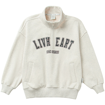 livheartkids女童运动半拉链卫衣