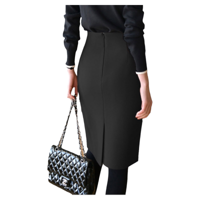 秋冬新款呢子半身裙中裙职业裙