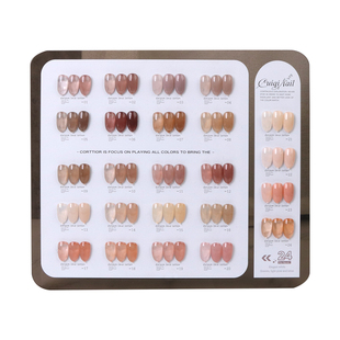 新款美甲色板展示板亚克力色卡展示架36色三色双色打版色卡本相框