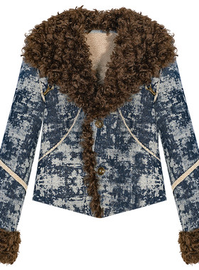 奶酷墨莉设计感皮毛外套