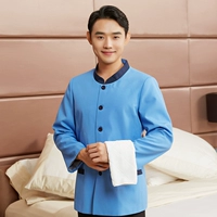 Czc50-Stand-Collar Double-Layer Blue Single Sung