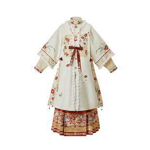 云藏月绣繁花似锦 原创明制立领短衫圆领对襟马面裙汉服女春秋