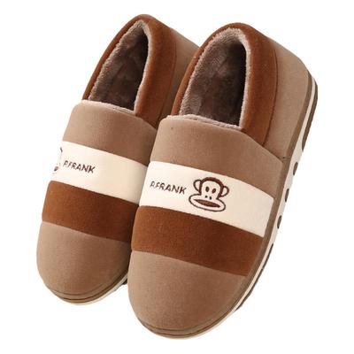 大嘴猴冬季全包跟棉拖鞋情侣外穿防滑居家男女士厚底保暖冬天棉鞋