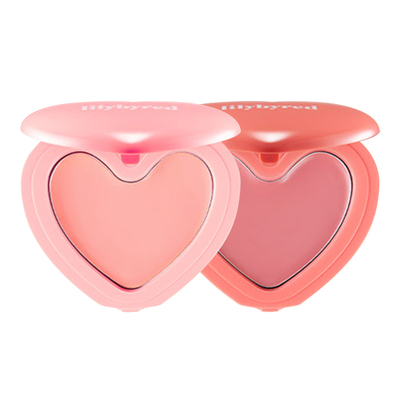 韩国Lilybyred爱心单色腮红膏02水光自然膨胀色腮红自然光泽水润