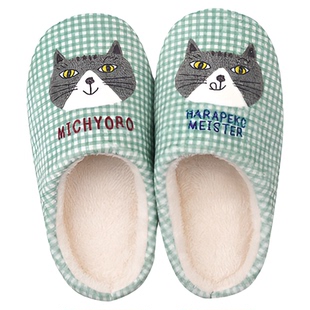 静音的地板鞋毛茸茸暖和柔软舒适猫咪保暖棉拖鞋家居