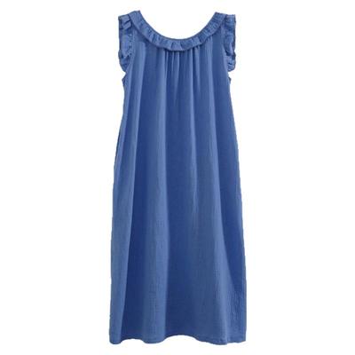 雅芷欣秀棉纱夏季200斤睡裙大码